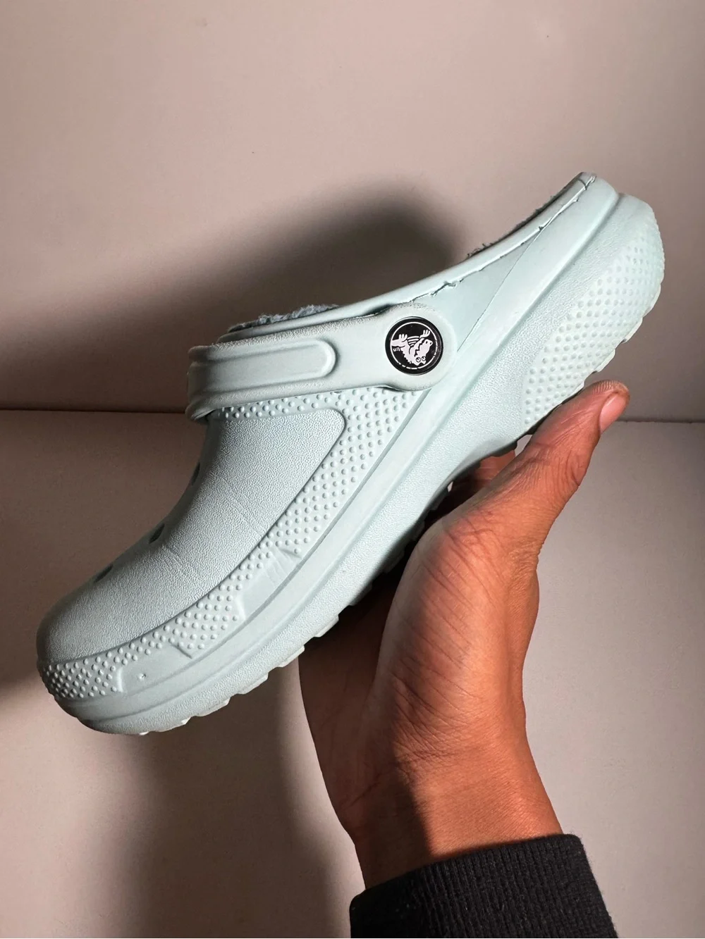 Crocs Kids Classic Lined Clog - Light Blue Women’s Size 7